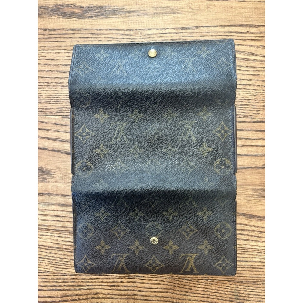 Vintage Louis Vuitton LV Monogram‎ Sarah Wallet Snap Closure Long Credit - Picture 7 of 10
